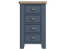 ASC ASC Hudson Oak and Blue 4 Drawer Chest of Drawers