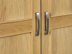 ASC ASC Selkirk 2 Door 1 Drawer Oak Wooden Double Wardrobe (Part Assembled)
