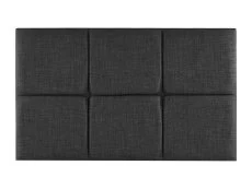 Deluxe Clearance - Deluxe Harber Strutted 3ft Single Black Faux Suede Headboard