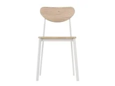 Seconique Seconique Riley Set of 2 White and Oak Dining Chairs