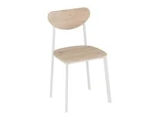 Seconique Seconique Riley Set of 2 White and Oak Dining Chairs