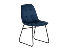 Seconique Seconique Lukas Set of 2 Blue Velvet Dining Chairs