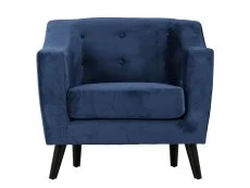 Seconique Seconique Ashley Blue Velvet Arm Chair