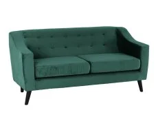 Seconique Seconique Ashley Green Velvet 3 Seater Sofa
