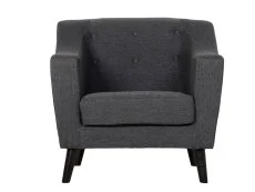 Seconique Seconique Ashley Grey Fabric Arm Chair