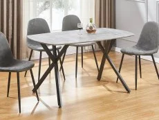 Seconique Seconique Athens 140cm Concrete Effect Dining Table