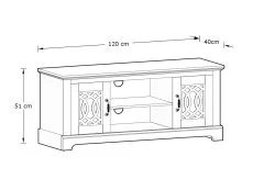 GFW GFW Amelie Dusty Grey 2 Door TV Cabinet