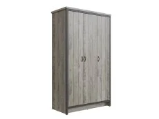 GFW GFW Boston Grey Wood Effect 3 Door Triple Wardrobe