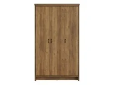 GFW Boston Knotty Oak Effect 3 Door Triple Wardrobe