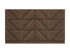 GFW GFW Catania Royal Walnut 3+3 Drawer Chest of Drawers