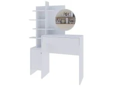 GFW GFW Freyja White 1 Drawer Dressing Table with Mirror