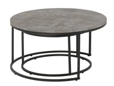 Seconique Seconique Athens Concrete Effect Nesting Coffee Tables