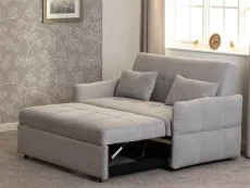 Seconique Chelsea Silver Fabric Sofa Bed