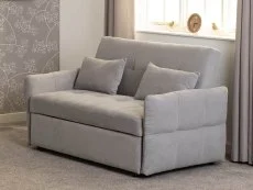 Seconique Chelsea Silver Fabric Sofa Bed