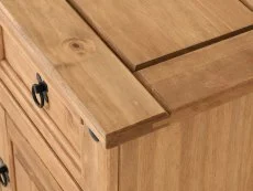 Seconique Seconique Corona Pine 1 Door 1 Drawer Bedside Table