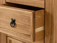 Seconique Seconique Corona Pine 1 Door 4 Drawer Compact Sideboard