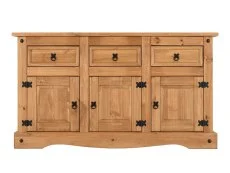 Seconique Seconique Corona Pine 3 Door 3 Drawer Sideboard