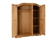 Seconique Corona Pine 3 Door Triple Wardrobe