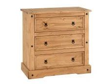 Seconique Seconique Corona Pine 3 Drawer Chest of Drawers