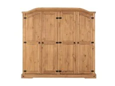 Seconique Seconique Corona Pine 4 Door Wardrobe