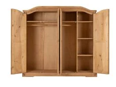 Seconique Seconique Corona Pine 4 Door Wardrobe