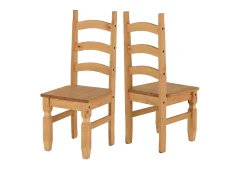 Seconique Seconique Corona Pine Extending Dining Table and 6 Chair Set