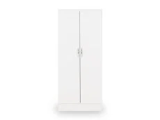 Seconique Seconique Nevada White High Gloss 2 Door Double Wardrobe