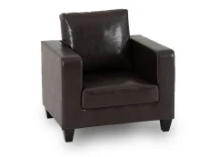 Seconique Seconique Tempo Brown Faux Leather Arm Chair