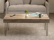 Seconique Seconique Troy Rustic Oak Coffee Table