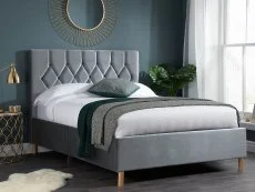 Birlea Birlea Loxley Grey Fabric Bed Frame