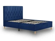 Birlea Furniture & Beds Birlea Loxley 4ft Small Double Midnight Blue Fabric Bed Frame