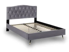 Seconique Freya 4ft6 Grey Velvet Fabric Bed Frame