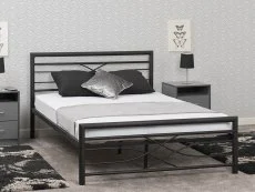 Seconique Seconique Kelly Black Metal Bed Frame