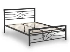 Seconique Seconique Kelly 5ft King Size Black Metal Bed Frame