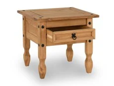 Seconique Seconique Corona Pine 1 Drawer Wooden Lamp Table