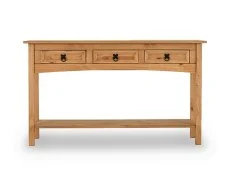 Seconique Seconique Corona Pine 3 Drawer Console Table