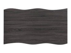 Seconique Seconique Quebec Wave 140cm Black Wood Grain Dining Table