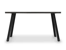 Seconique Seconique Quebec Wave 140cm Black Wood Grain Dining Table