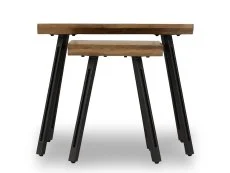 Seconique Seconique Quebec Wave Oak Effect Nest of Tables