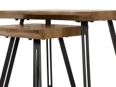 Seconique Seconique Quebec Wave Oak Effect Nest of Tables