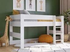 Kidsaw Kidsaw Kudl White Mid Sleeper Bed Frame