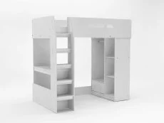 Kidsaw Kidsaw Kudl White Wooden High Sleeper Bed Frame