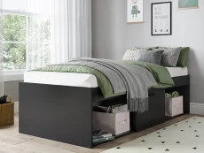 Kidsaw Kidsaw Low 3ft Single Black Cabin Bed