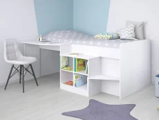Kidsaw Kidsaw Pilot 3ft Single White Cabin Bed
