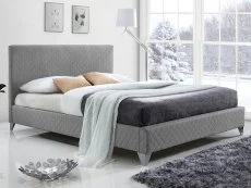 Time Living Time Living Brooklyn Grey Fabric Bed Frame