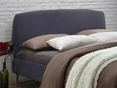 Time Living Time Living Geneva Dark Grey Fabric Bed Frame