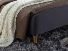 Time Living Time Living Geneva Dark Grey Fabric Bed Frame