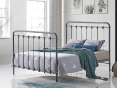 Time Living Time Living Havana 4ft Small Double Grey Metal Bed Frame