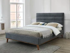 Time Living Time Living Mayfair 5ft King Size Dark Grey Fabric Bed Frame