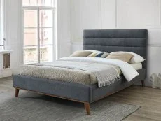 Time Living Time Living Mayfair Dark Grey Fabric Bed Frame